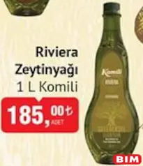 KOMİLİ RİVİERA ZEYTİNYAĞI 1 L